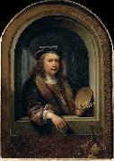 Gerard Dou self-portrait with a Palette Germany oil painting artist